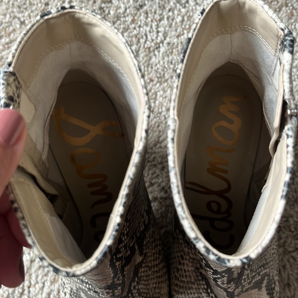 Sam Edelman Snake Pointed Toe Booties - Picture 6 of 9